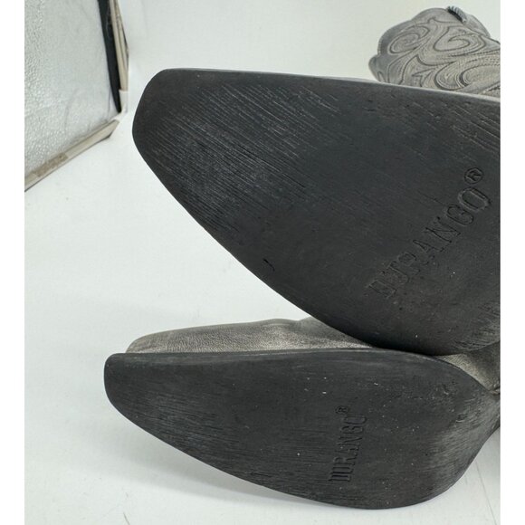 Durango Womens Crush Scalloped Cowboys Boots Size 7.5M Black 11" Western Leather - Picture 14 of 14